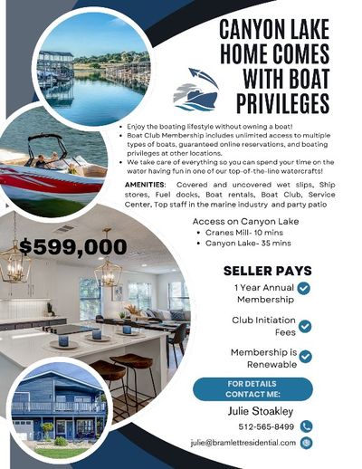 Home comes with a ine year renewal boat club membership. | Image 2