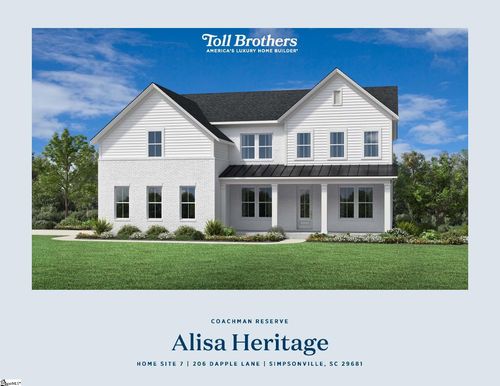 lot-7-alisa-heritage-215 Dapple Lane, Simpsonville, SC, 29681 | Card Image