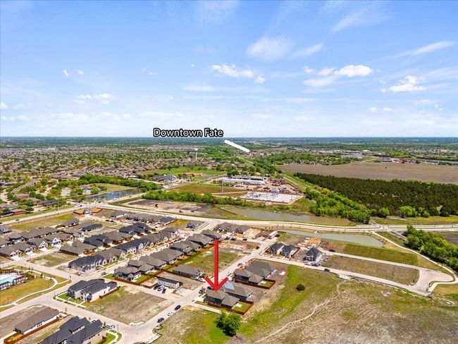 Drone/aerial view of home in proximity to downtown Fate | Image 29