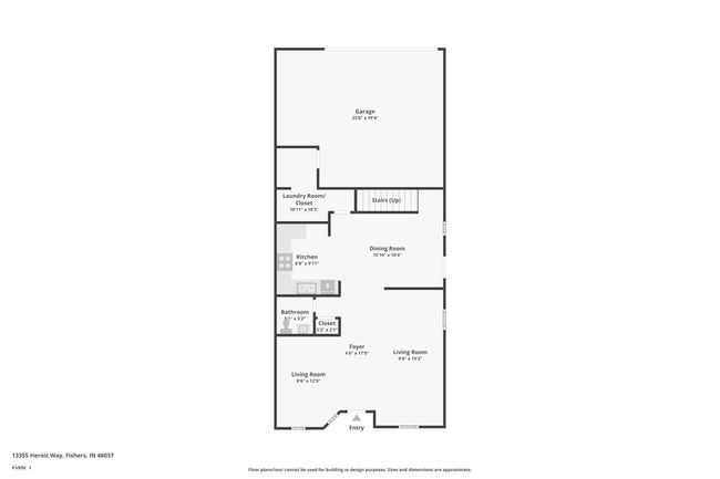 13355 Heroic Way, House other with 3 bedrooms, 3 bathrooms and null parking in Fishers IN | Image 37
