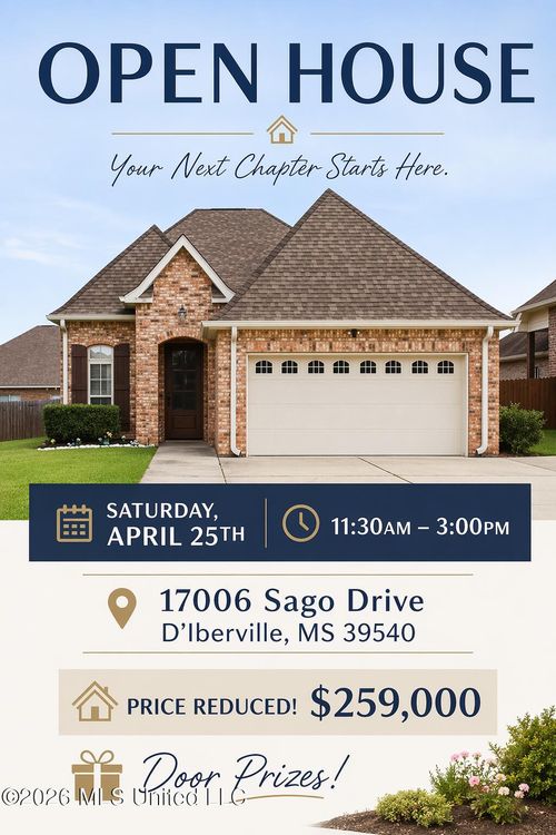 17006 Sago Dr, D'Iberville, MS, 39540-8604 | Card Image