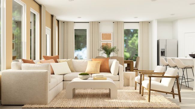 Living room with light wood-type flooring | Image 22