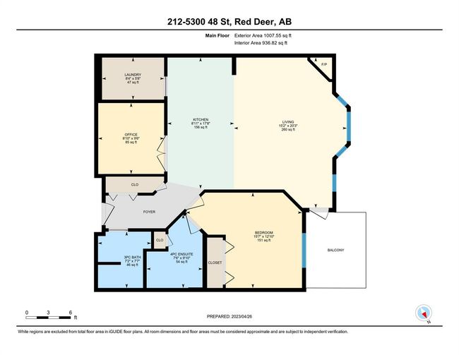 212 - 5300 48 St, Condo with 1 bedrooms, 2 bathrooms and 1 parking in Red Deer AB | Image 31