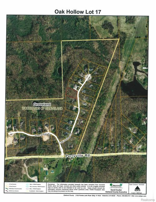 VL Oak Hollow Drive, Groveland Township, MI, 48442 | Card Image