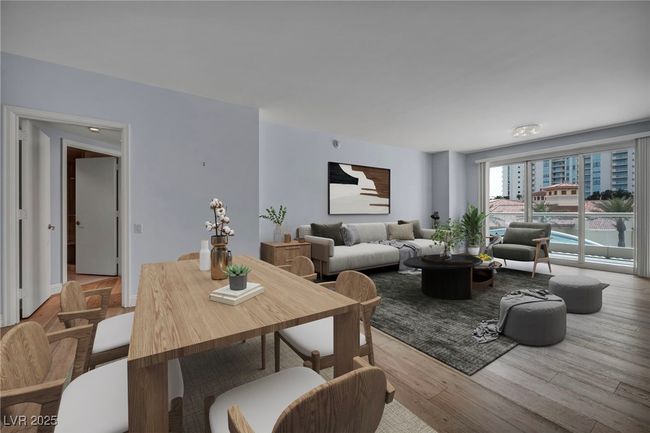 Virtually Staged Living area featuring wood finished floors | Image 46