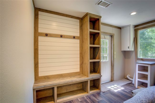 Mudroom featuring dark wood finished floors and recessed lighting | Image 23
