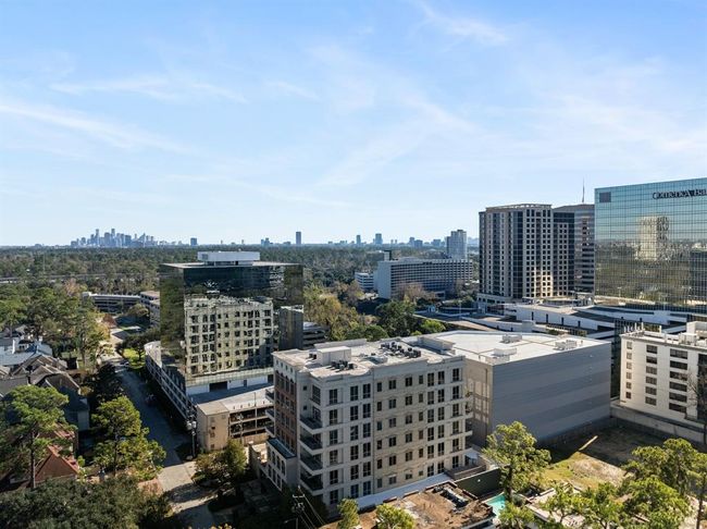 Wonderful location within walking distance to Memorial Park and Uptown Park shown with the Downtown skyline looking towards the East. | Image 37