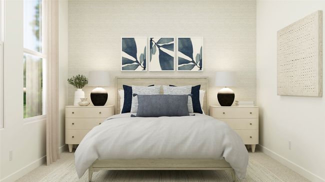 Bedroom featuring light colored carpet | Image 14