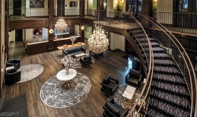 View of Bellasera’s two story lobby from upstairs | Image 26