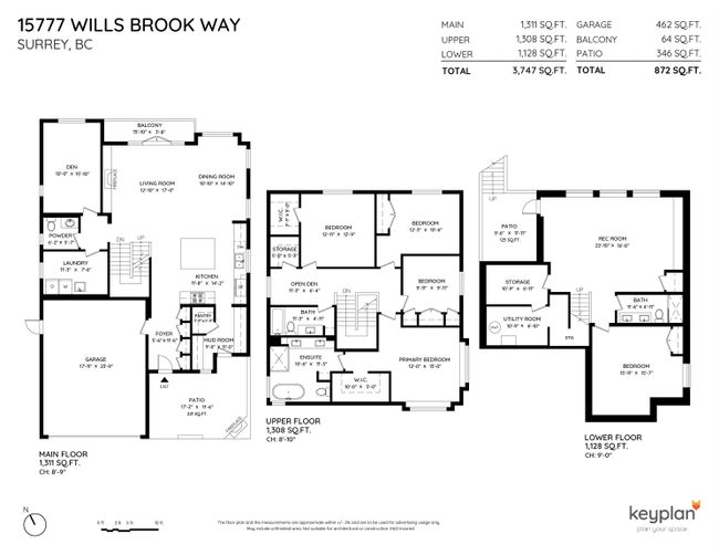 15777 Wills Brook Way, House other with 6 bedrooms, 3 bathrooms and null parking in Surrey BC | Image 36