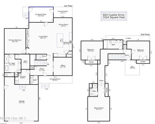 824 Cupola Dr, Wilmington, NC, 28409-4958 | Card Image