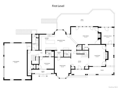 First Level-rendered from Architectural plans and are approximate but not guaranteed square footage | Image 3