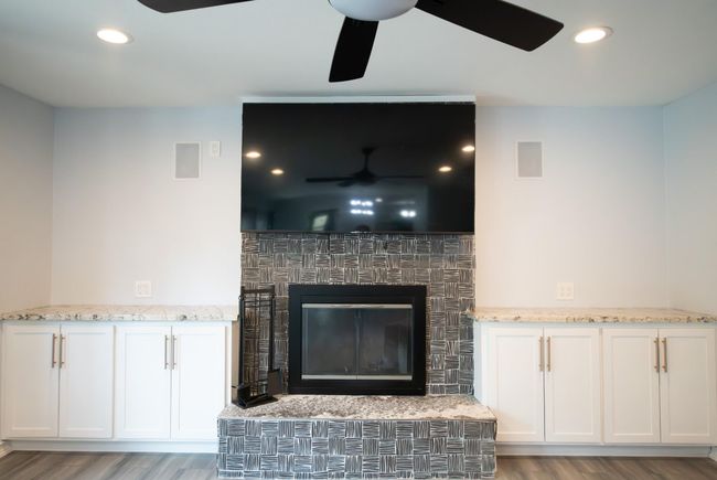 fireplace with built in storage | Image 18
