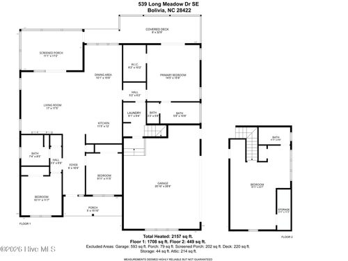 539 Long Meadow Dr Se, Bolivia, NC, 28422-4202 | Card Image