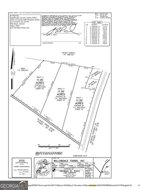 TRACT 1 Clouds Creek Road, Crawford, GA, 30630 | Card Image