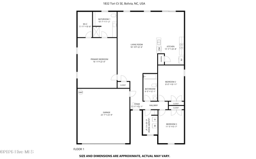 1832 Tori Ct Se, Bolivia, NC, 28422 | Card Image