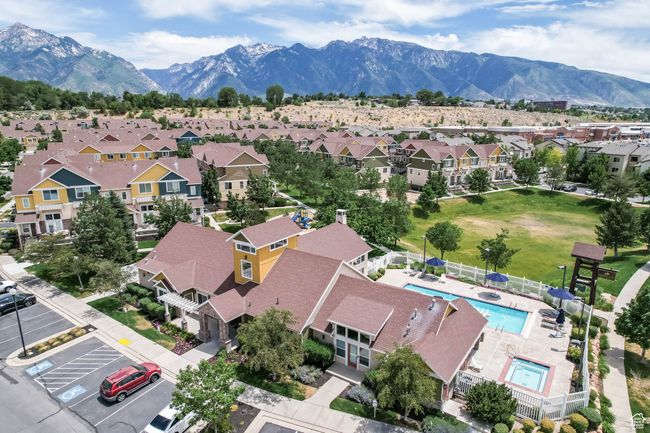 Aerial perspective of suburban area with a mountain backdrop | Image 42