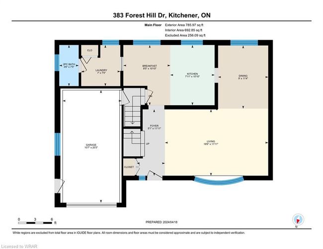 383 Forest Hill Dr, House other with 3 bedrooms, 2 bathrooms and 3 parking in Kitchener ON | Image 30