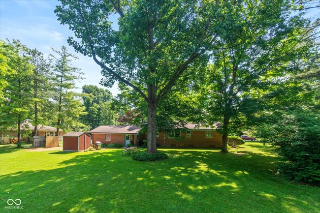 view of grassy yard featuring a storage unit | Image 24