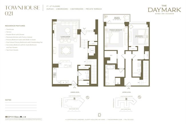 TH21 - 4 Lighthouse Lndg, Condo with 2 bedrooms, 3 bathrooms and null parking in Tarrytown NY | Image 9