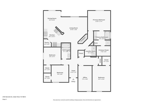 2101 Barnett Dr, House other with 4 bedrooms, 2 bathrooms and 1 parking in Cedar Park TX | Image 30