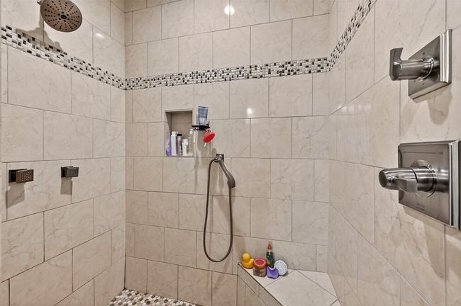 Full bathroom with a tile shower | Image 25