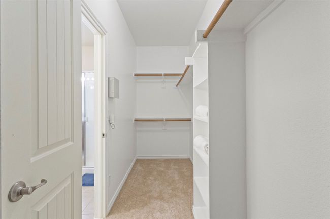 Spacious closet with light carpet | Image 17