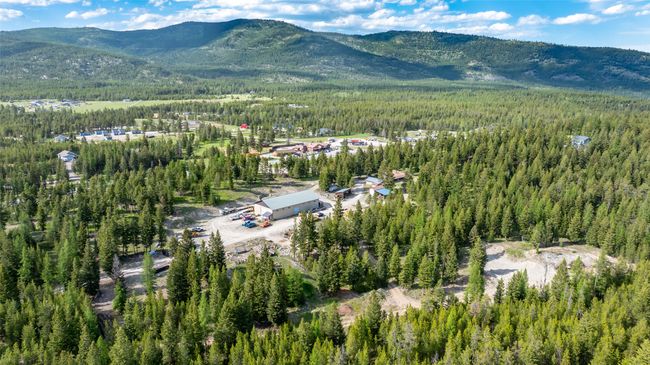 View of property location with a heavily wooded area and a mountain backdrop | Image 89