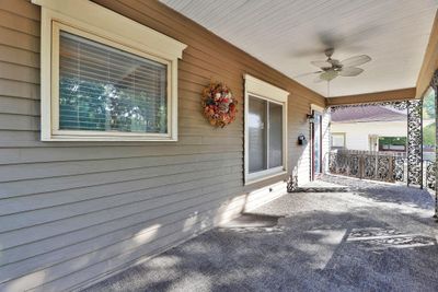 View of patio / terrace featuring a porch and ceiling fan | Image 3