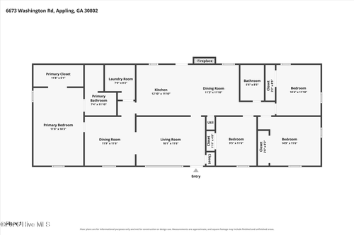 6673 Washington Rd, Appling, GA, 30802-4103 | Card Image