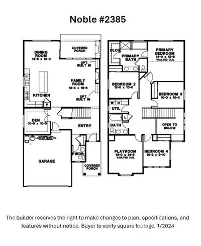 Builder reserves the right to make changes to plans & specifications without notice. Features vary by plan. | Image 2