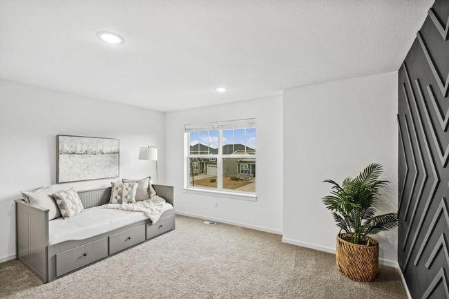 The upstairs loft with accent wall can be used for relaxing, studying, entertaining, a very versatile space. | Image 16
