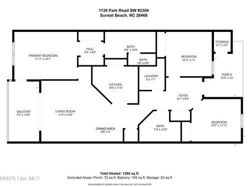 2304-1135 Park Rd, Sunset Beach, NC, 28468-4347 | Card Image