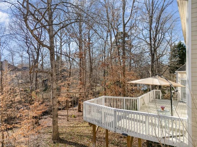 View of Deck extending to private backyard | Image 39