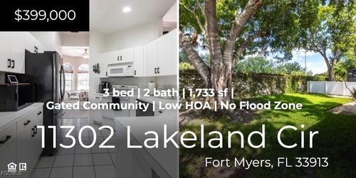 11302 Lakeland Cir, FORT MYERS, FL, 33913-6912 | Card Image