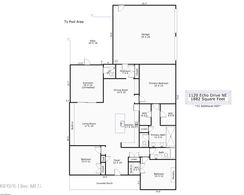 1120 Echo Dr Ne, Leland, NC, 28451-7668 | Card Image