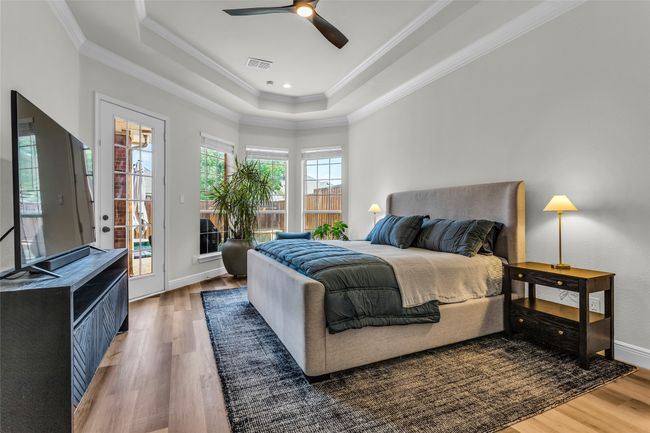 Primary Bedroom Has Door To Back Yard & Pool & Spa! | Image 15