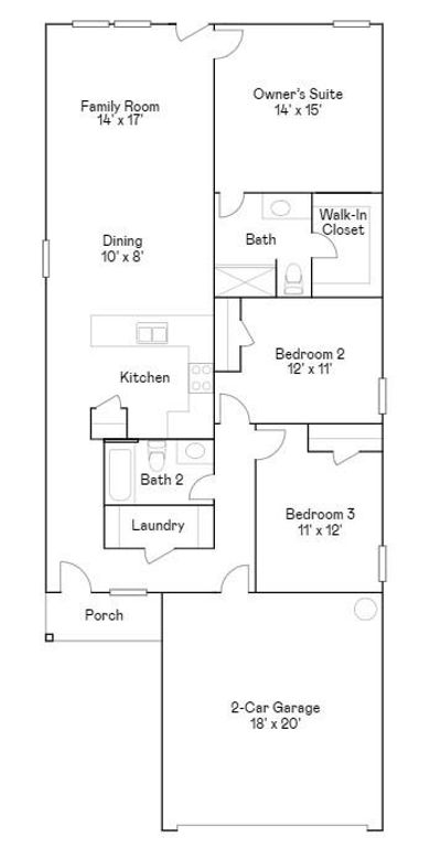 16722 Largetooth Aspen Lane, House other with 3 bedrooms, 2 bathrooms and null parking in New Caney TX | Image 2