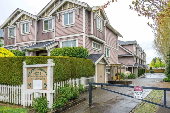 104 - 4211 Garry Street, Townhouse with 3 bedrooms, 2 bathrooms and 2 parking in Richmond BC | Image 2