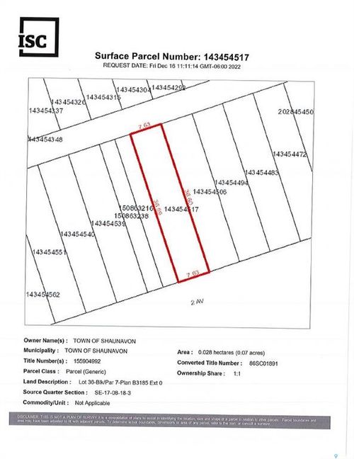 289 2nd Ave E, Shaunavon, SK, S0N | Card Image