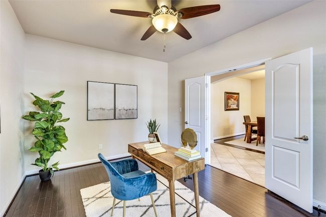 Office featuring hardwood-type flooring | Image 6