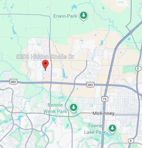 5208 Hidden Knolls Dr, Mckinney, TX, 75071-8327 | Card Image