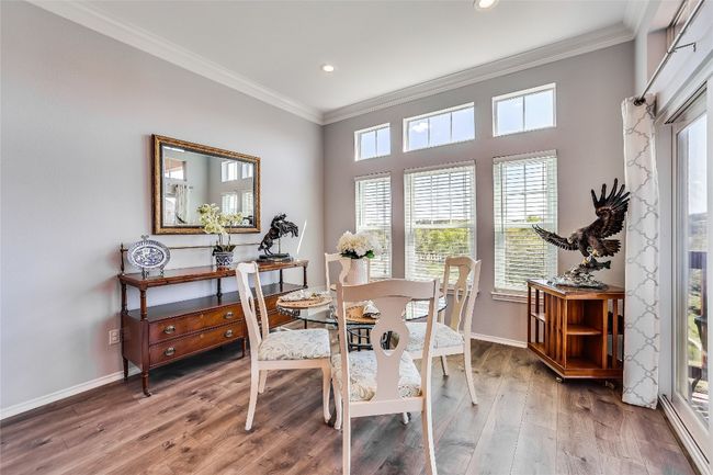 Dining space walks out to the deck | Image 16
