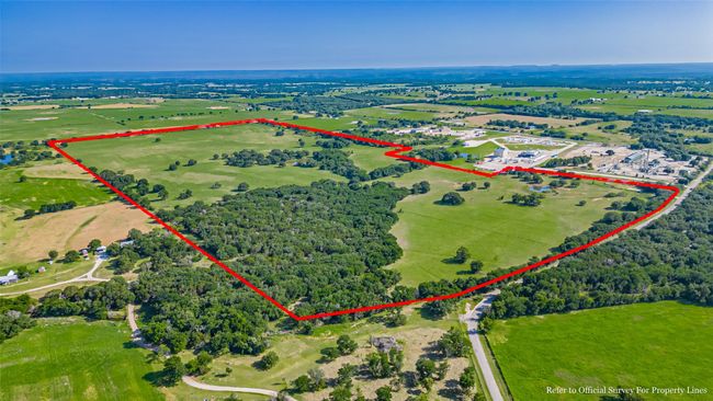 Aerial overview of rural landscape featuring property boundaries highlighted | Image 7