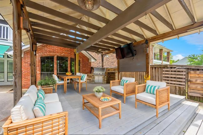 The virtually staged deck shows the versatility of the space. | Image 5