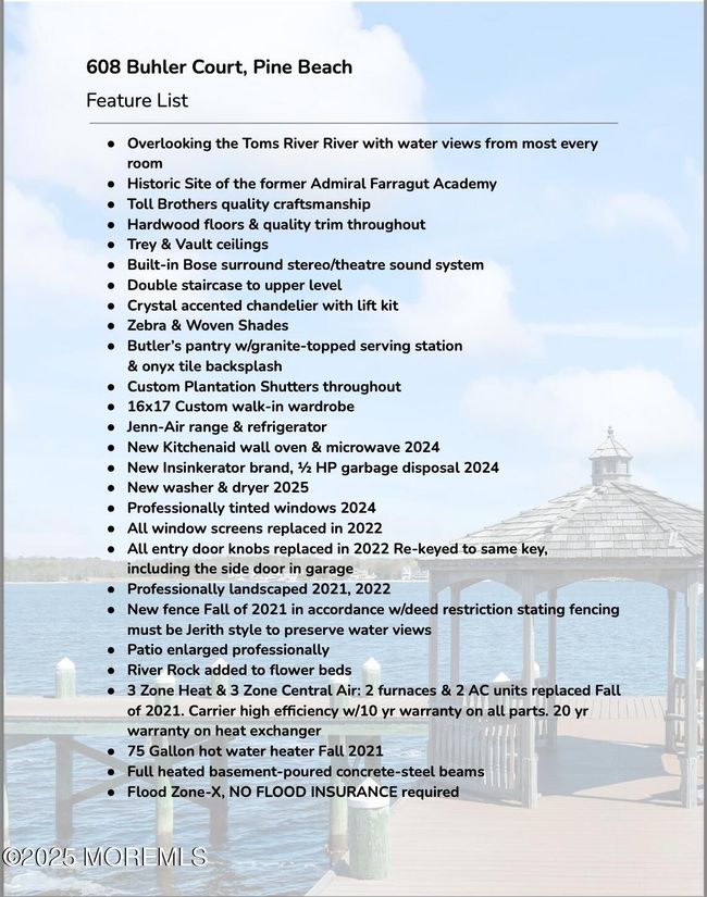 608 Buhler Ct, House other with 4 bedrooms, 4 bathrooms and null parking in Pine Beach NJ | Image 73