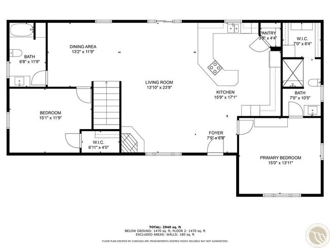Upstairs floorplan - estimated dimensions | Image 35