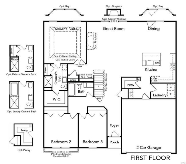 1 Rochester @ Summit Park Hills, House other with 3 bedrooms, 2 bathrooms and 2 parking in Troy MO | Image 17