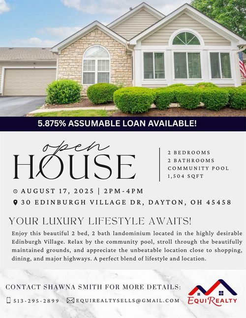 30 Edinburgh Village Dr, Washingtn Twp, OH, 45458-4168 | Card Image
