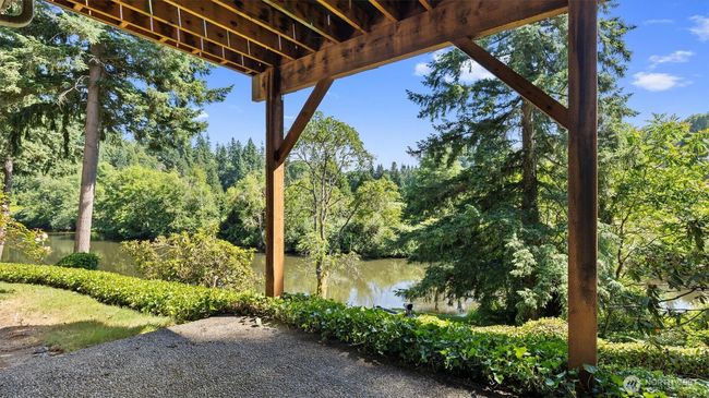 Lower level patio looking at Sammamish river and former Wayne Golf Course now public park | Image 31